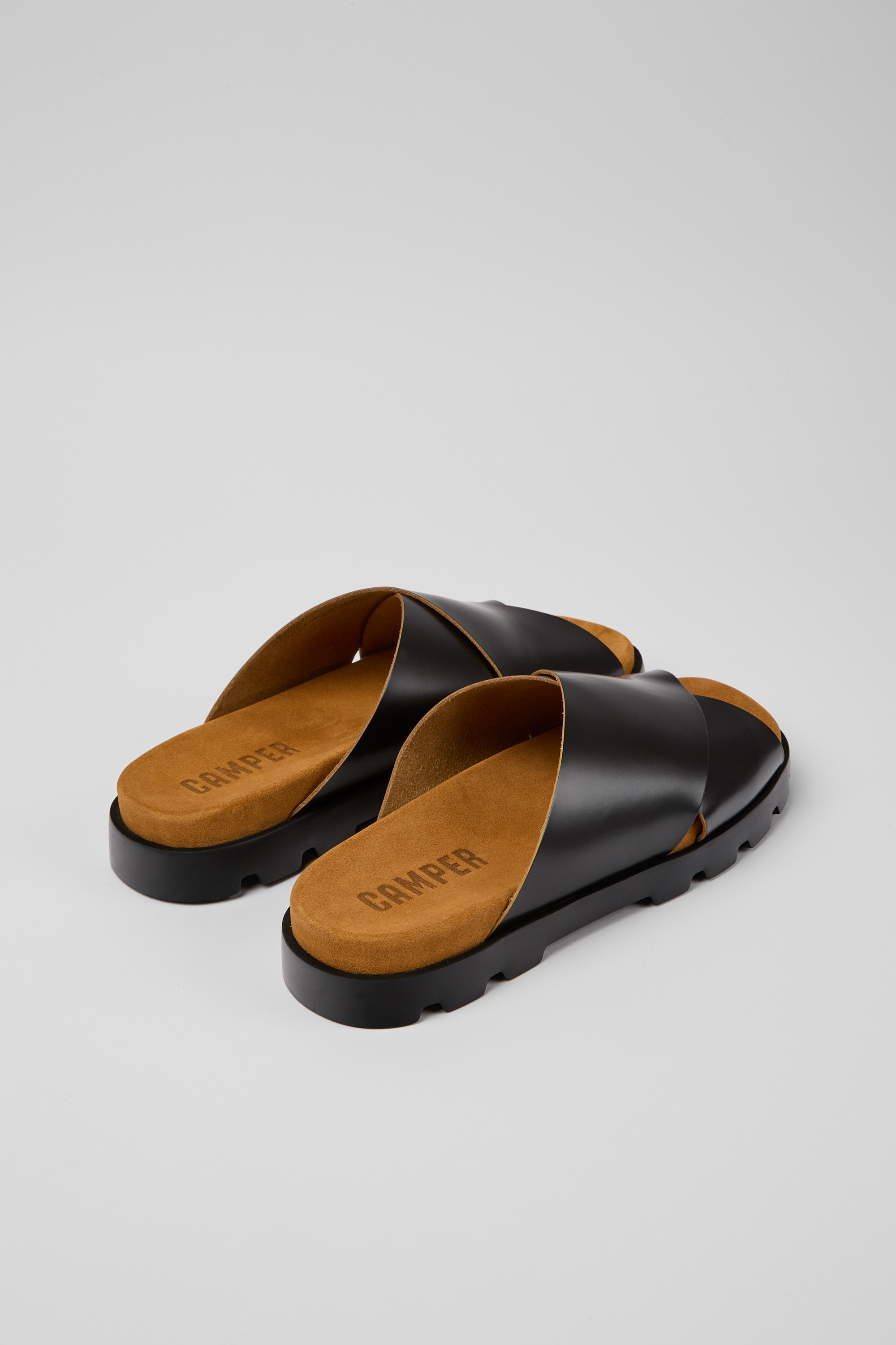 Brutus Sandal - Black leather sandals for men