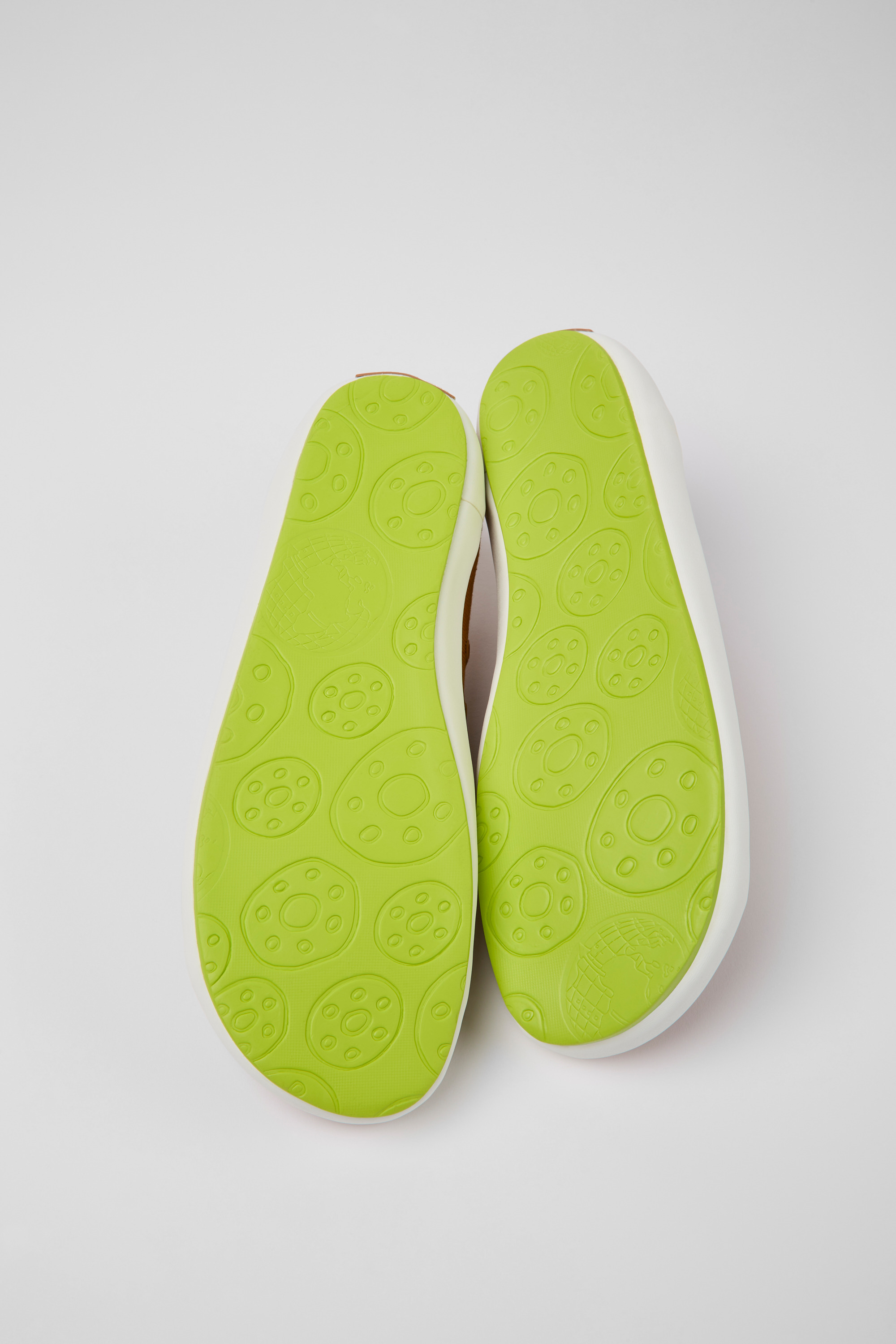 Peu Rambla - Brown textile sneakers for men