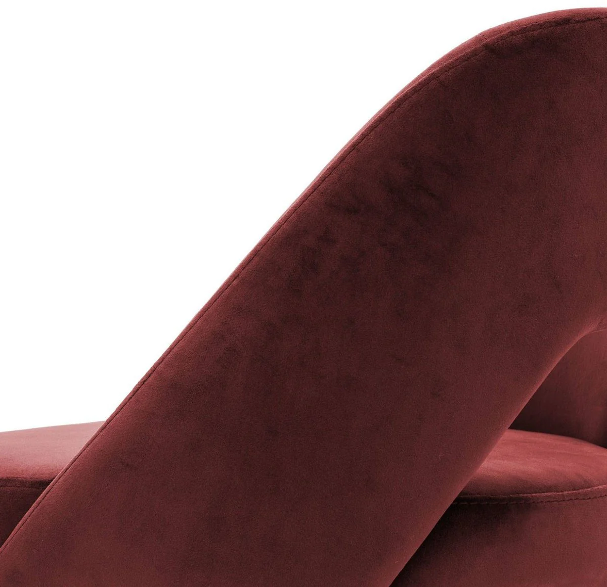 Casa Padrino taburete de bar de lujo rojo burdeos / negro / lat¨®n 50 x 50 x H. 90 cm - Taburete de Bar con Respaldo