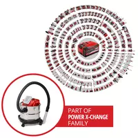 Cordless Ash Vac TE-AV 18/15 Li C-Solo