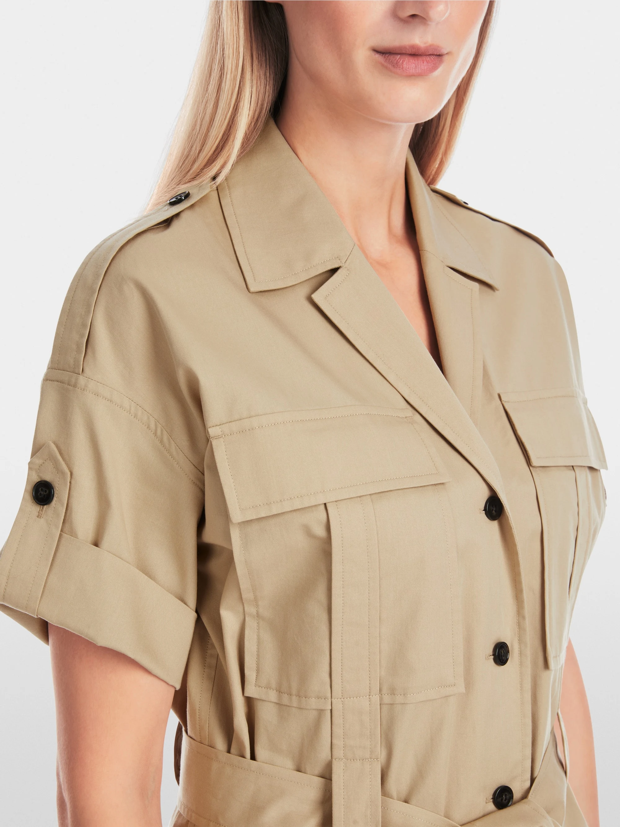 Marc-Cain Utility-style plain shirt dress