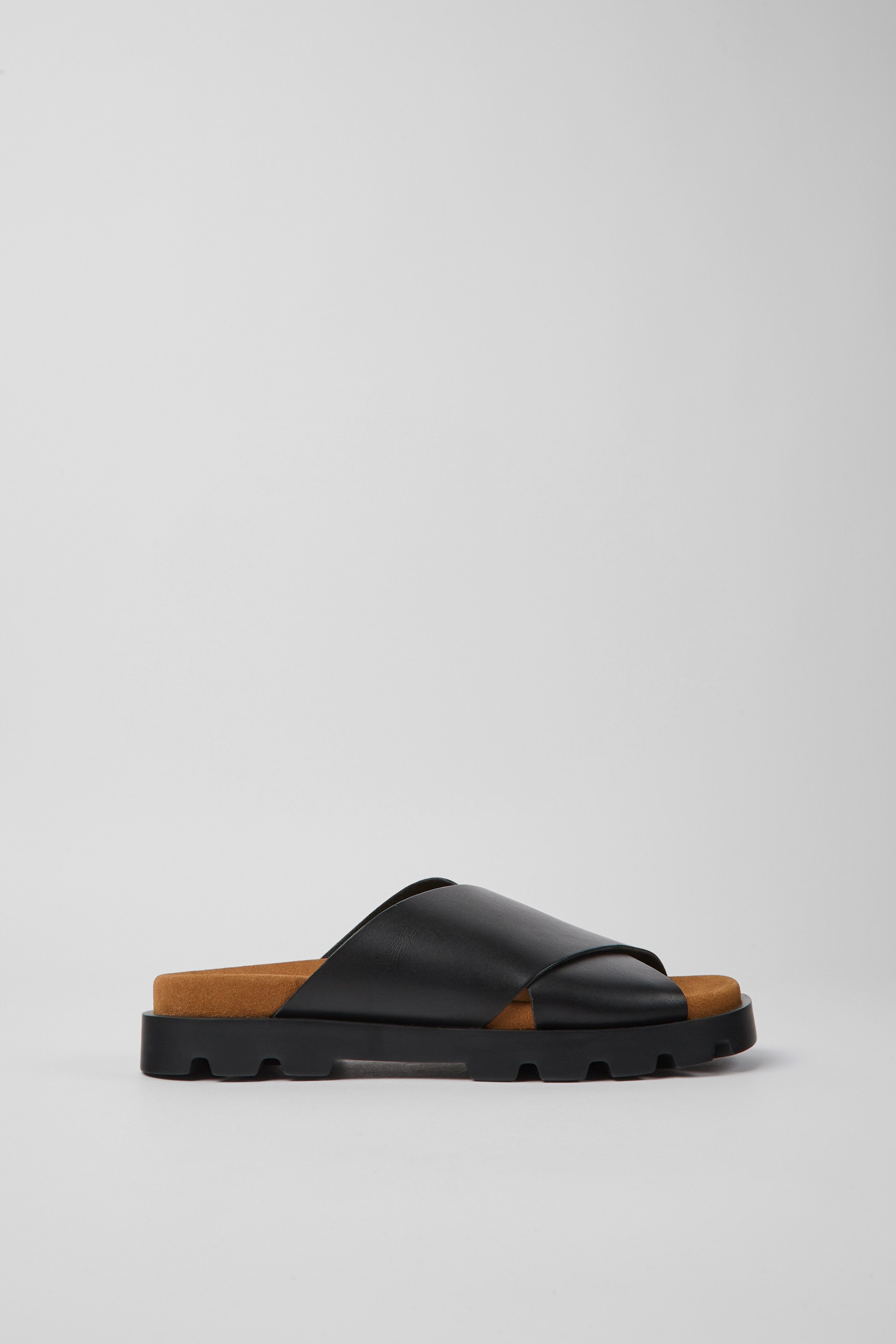 Brutus Sandal - Black leather sandals for women