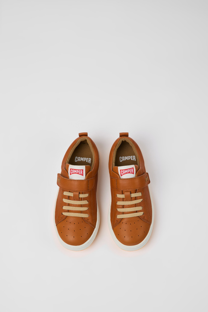 Runner Brown leather sneakers for boys