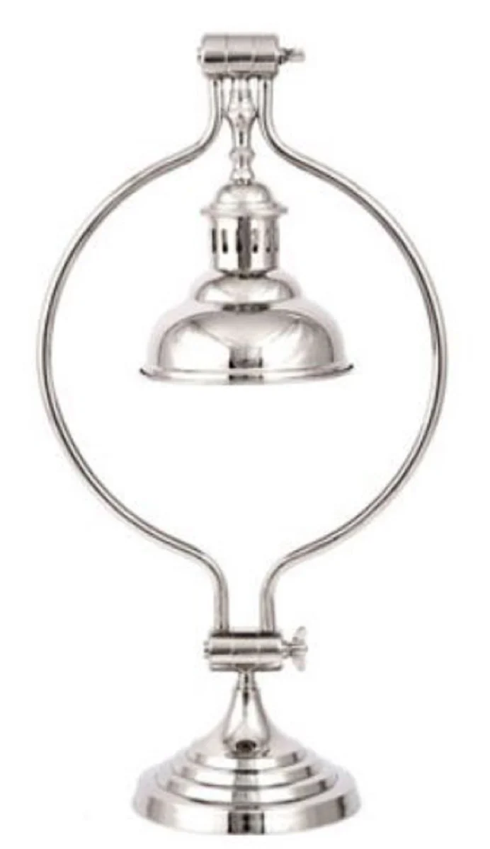 Casa Padrino lámpara de mesa / lámpara de escritorio de lujo plata 33 x 19 x H. 63 cm - Accesorios Deco