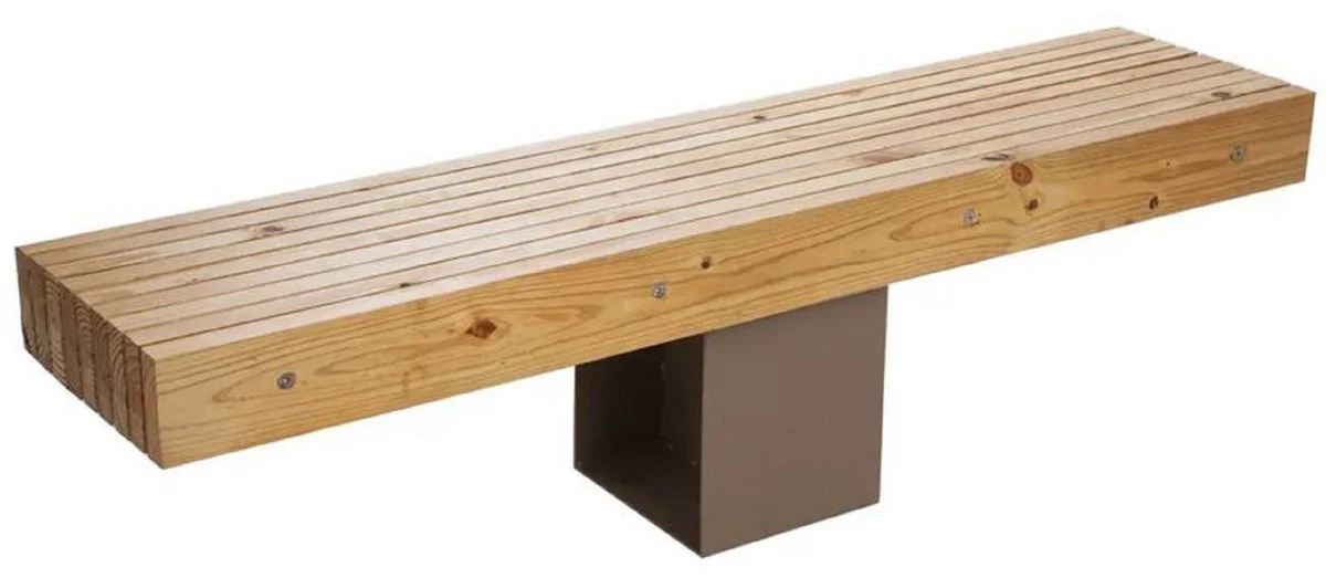 Casa Padrino banco de jard¨ªn - banco de parque natural / marr¨®n 180 cm