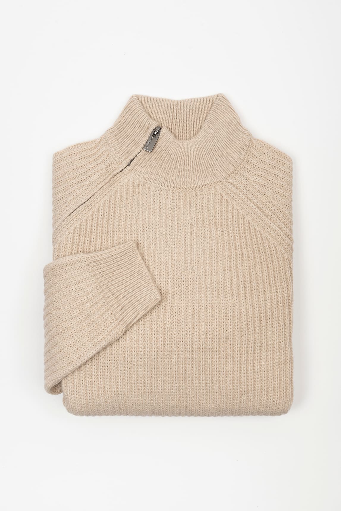 Rivera-spain Jersey Markup beige cuello chimenea