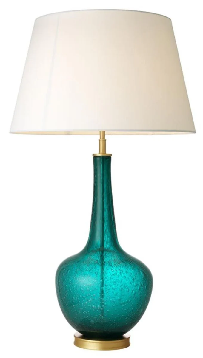 Casa Padrino l¨¢mpara de mesa de dise?o de lujo turquesa 26 x 52,5 x H. 91 cm - edici¨®n limitada