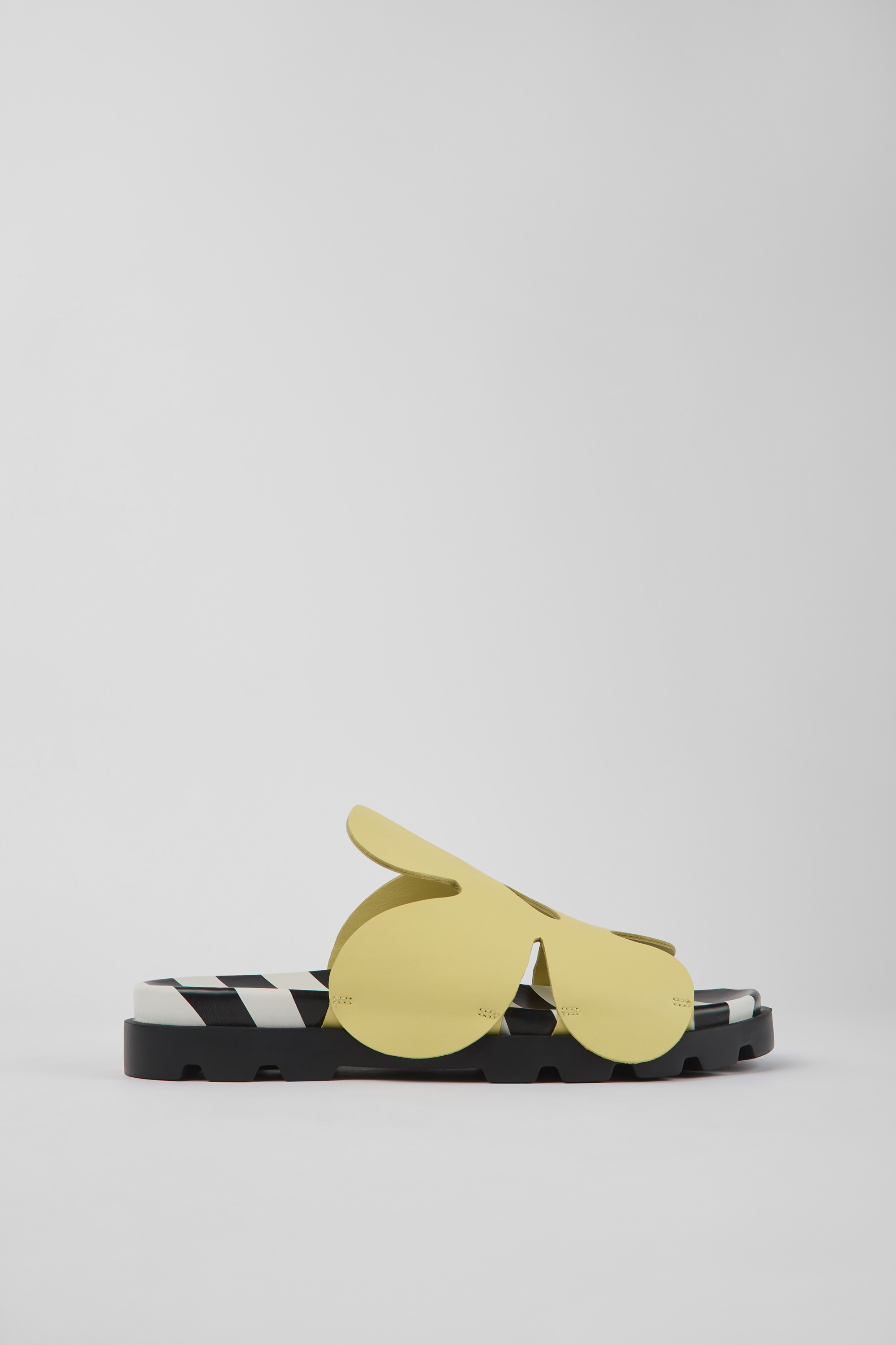 Twins - Yellow leather sandals for men