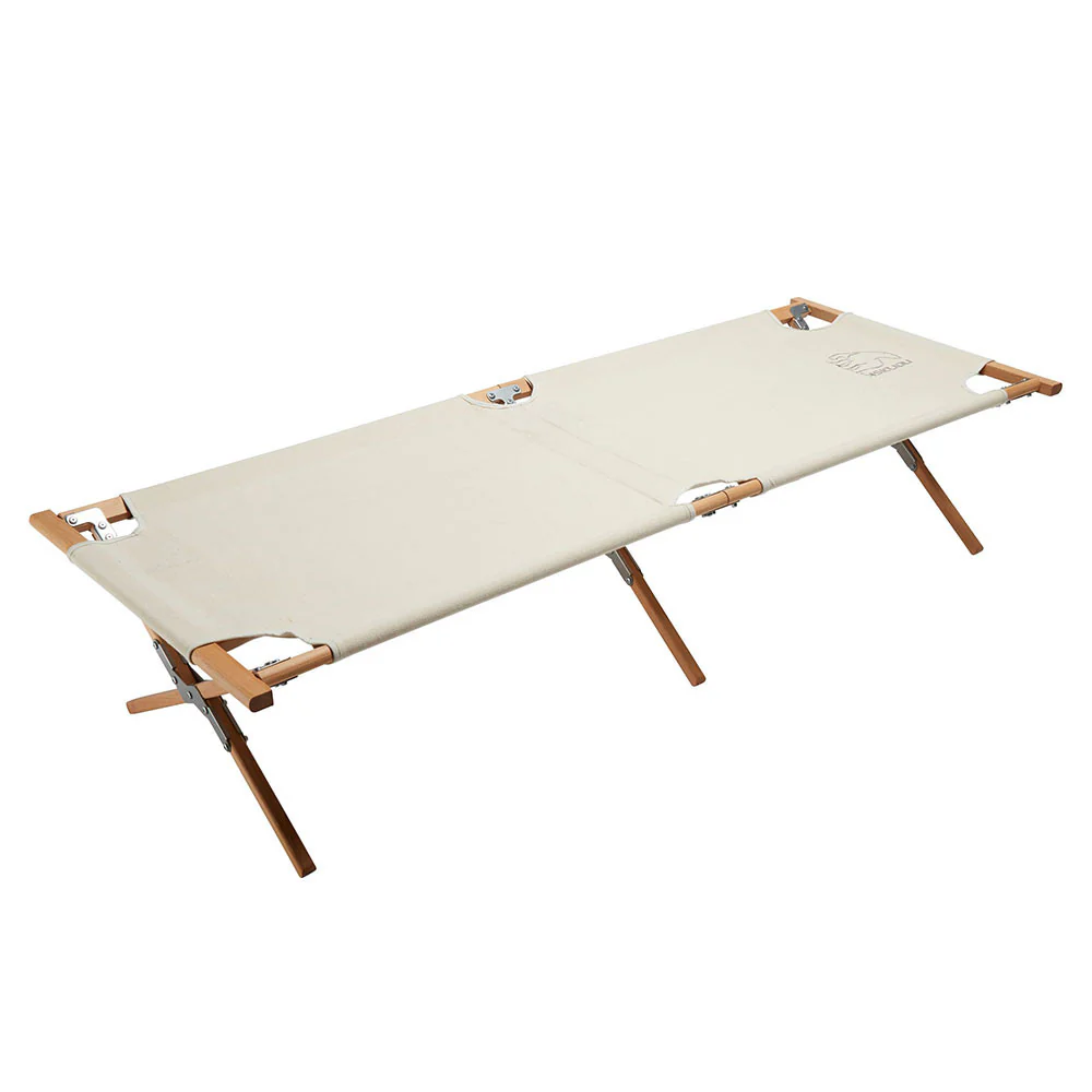 Nordisk Rold Wooden Bed beige - Cama de glamping