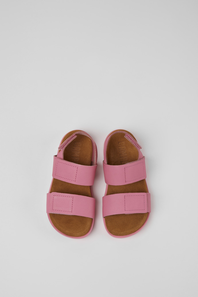 Brutus Sandal Pink leather sandals for boys