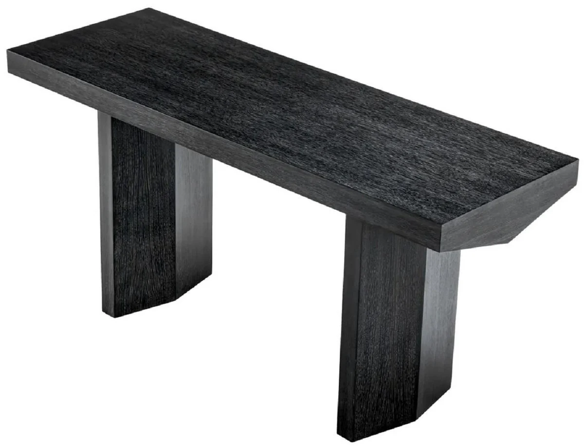 Casa Padrino consola de lujo negro gris 160 x 55,5 x A. 76,5 cm - Mesa consola rectangular - Muebles de sal¨®n - Muebles de lujo - Interiores de lujo