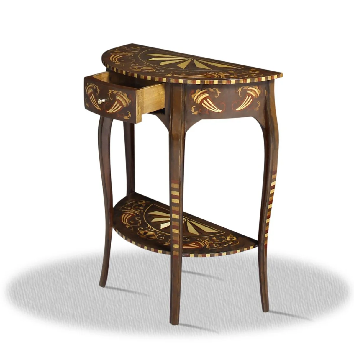 Casa Padrino baroque side table with drawer 60 x 35 x H. 75 cm - Antique Style Side Table