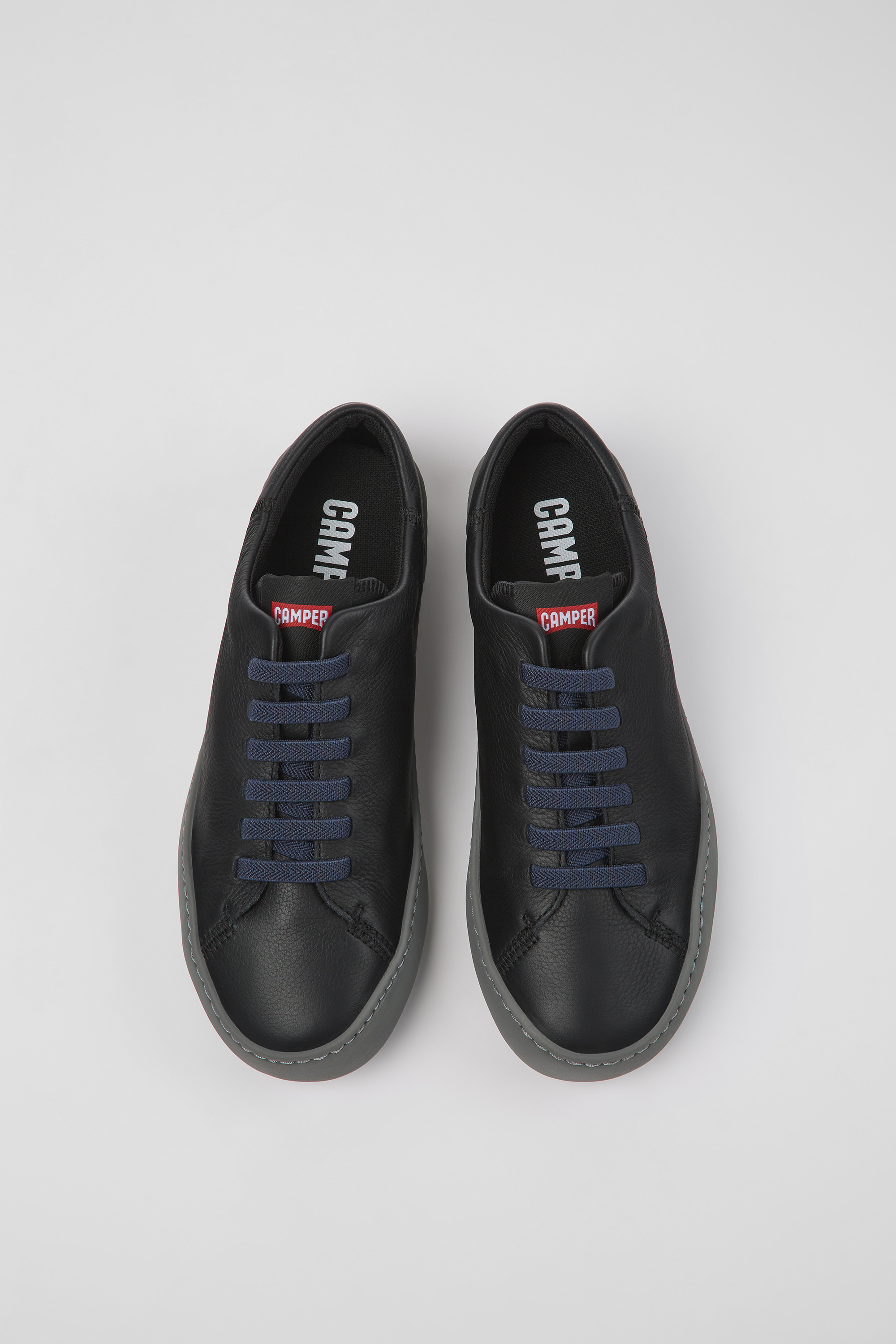 Peu Touring - Black leather sneakers for women