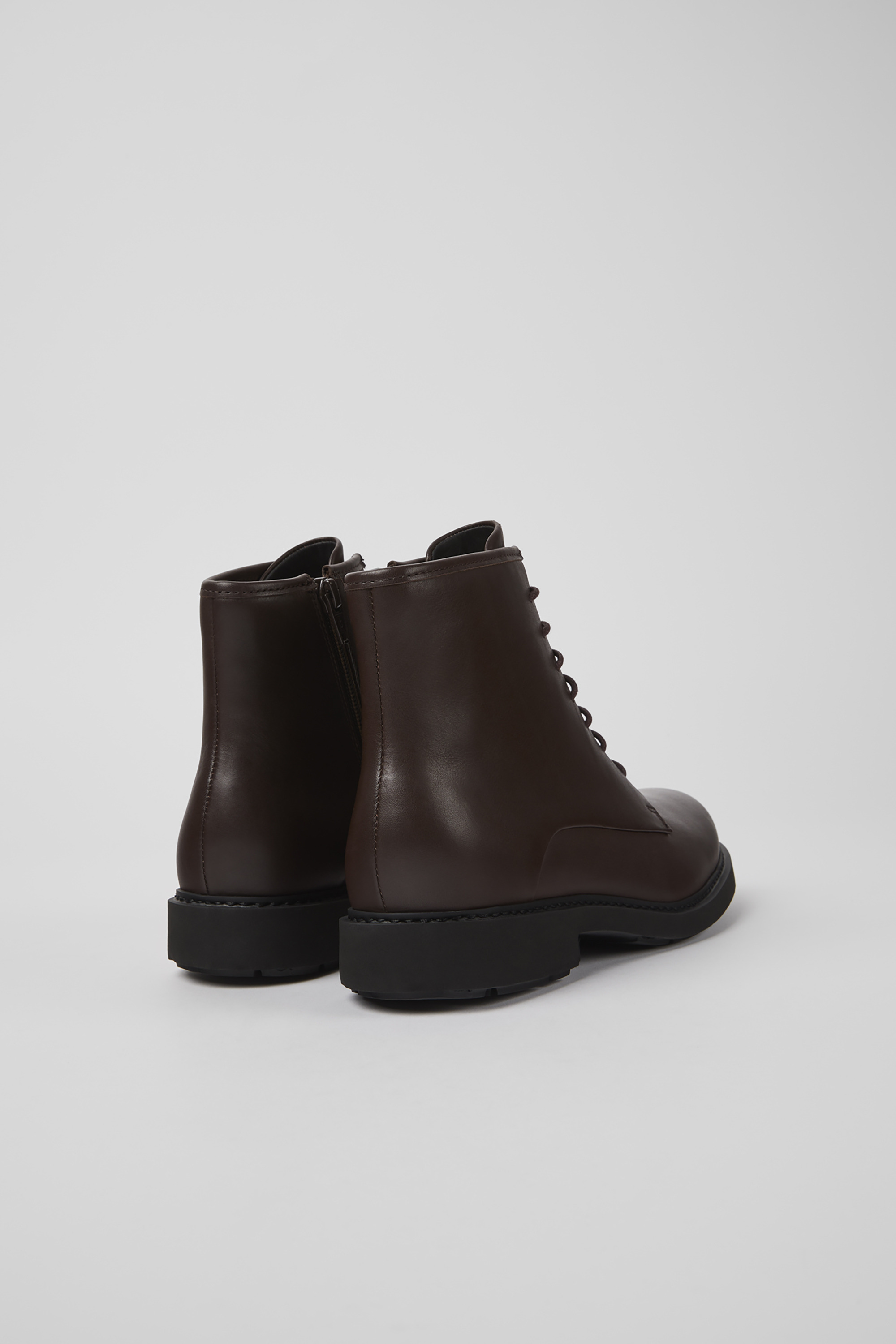 Neuman - Brown leather ankle boots for women