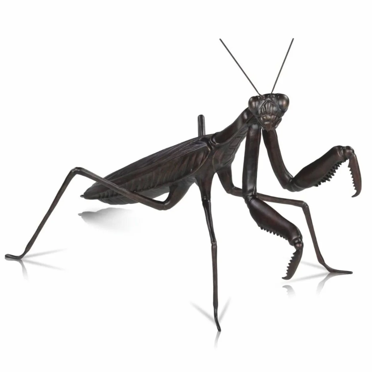 Casa Padrino Escultura de Mantis Religiosa de Bronce de Lujo 56 cm - Figura Decorativa