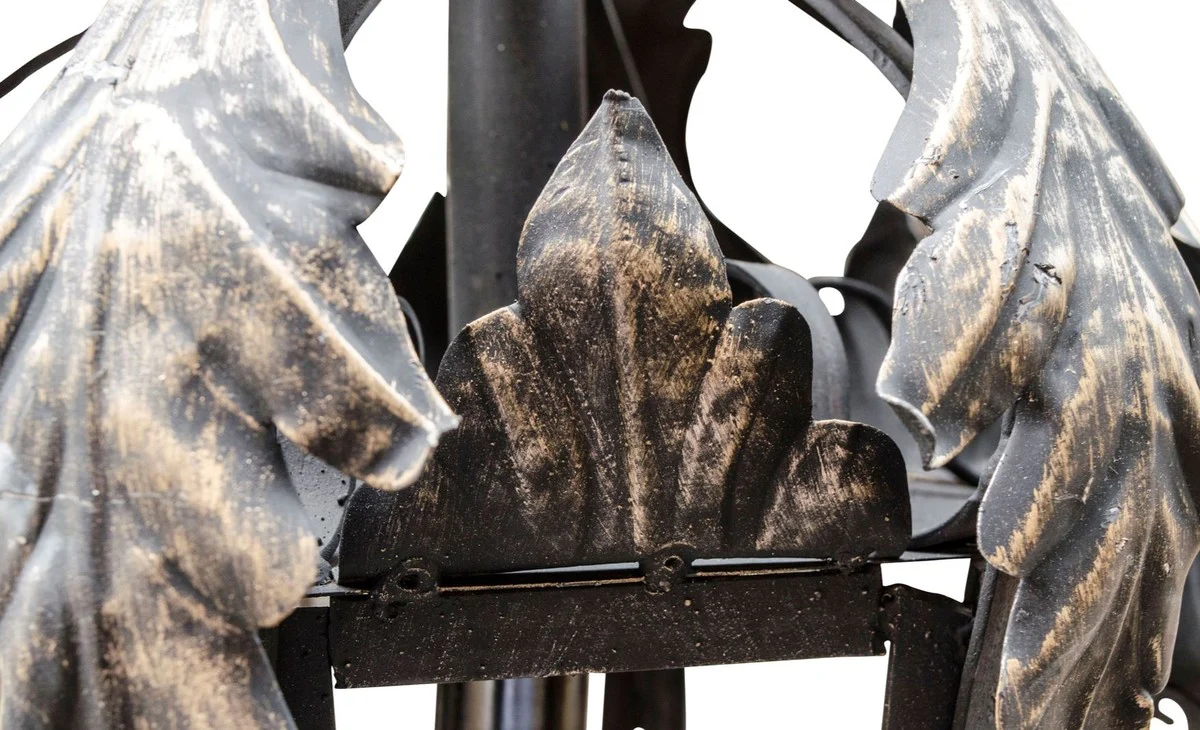 Casa Padrino lámpara de pared barroco negro 36 x 60 x H. 115 cm - Luces y Lámparas de Estilo Barroco