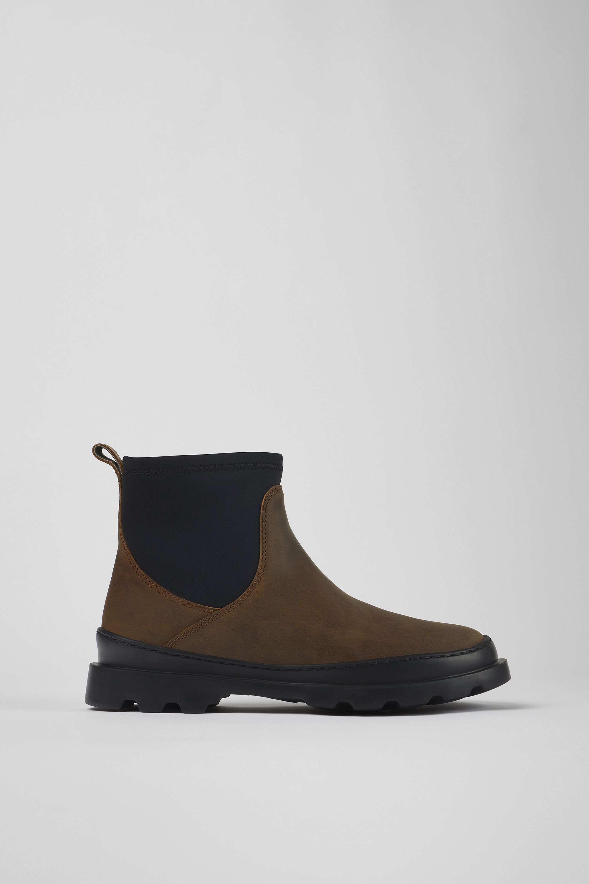 Brutus - Brown nubuck ankle boots for women