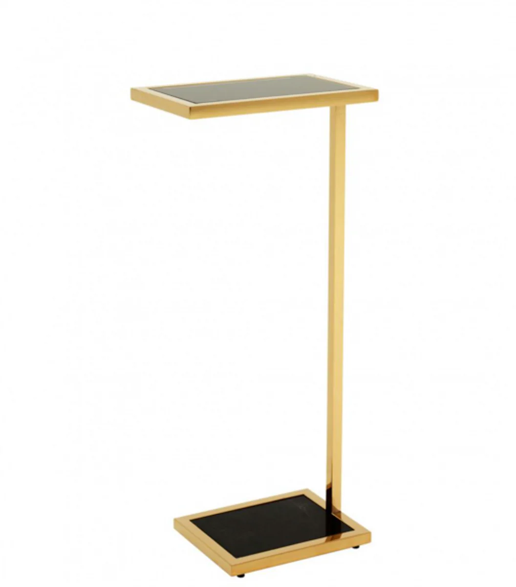 Casa Padrino luxury art deco designer side table gold 31 x 20 x H. 72 cm - Hotel Furniture