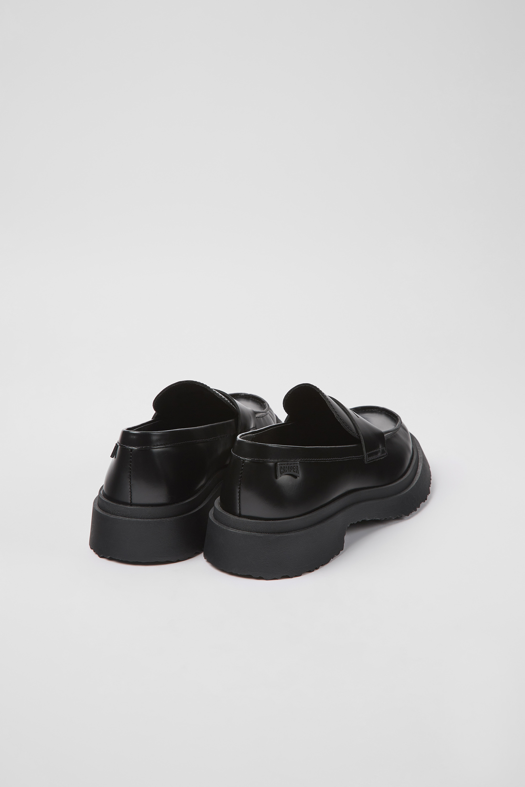 Walden - Black leather loafers for women