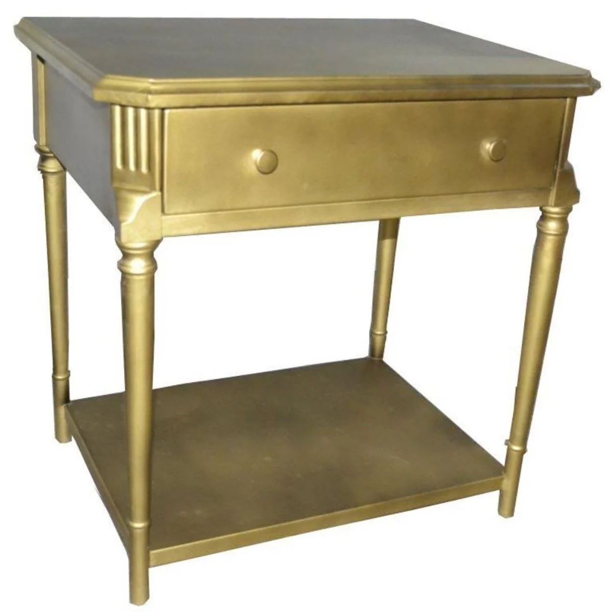 Casa Padrino luxury bedside table with drawer - Antique Style Side Table