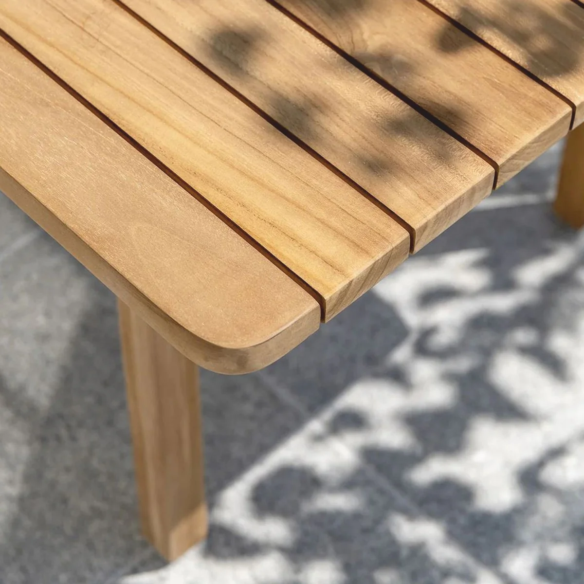 Casa Padrino Mesa de Jard¨ªn de Lujo Marr¨®n 205 cm - Mesa de Comedor de Jard¨ªn de Teca - Muebles de Jard¨ªn