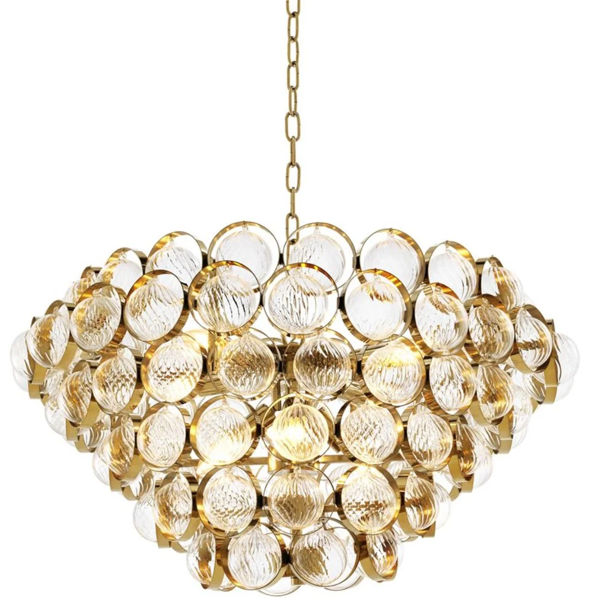 Casa Padrino araña de lujo oro Ø 72 x H. 40 cm - Edición Limitada