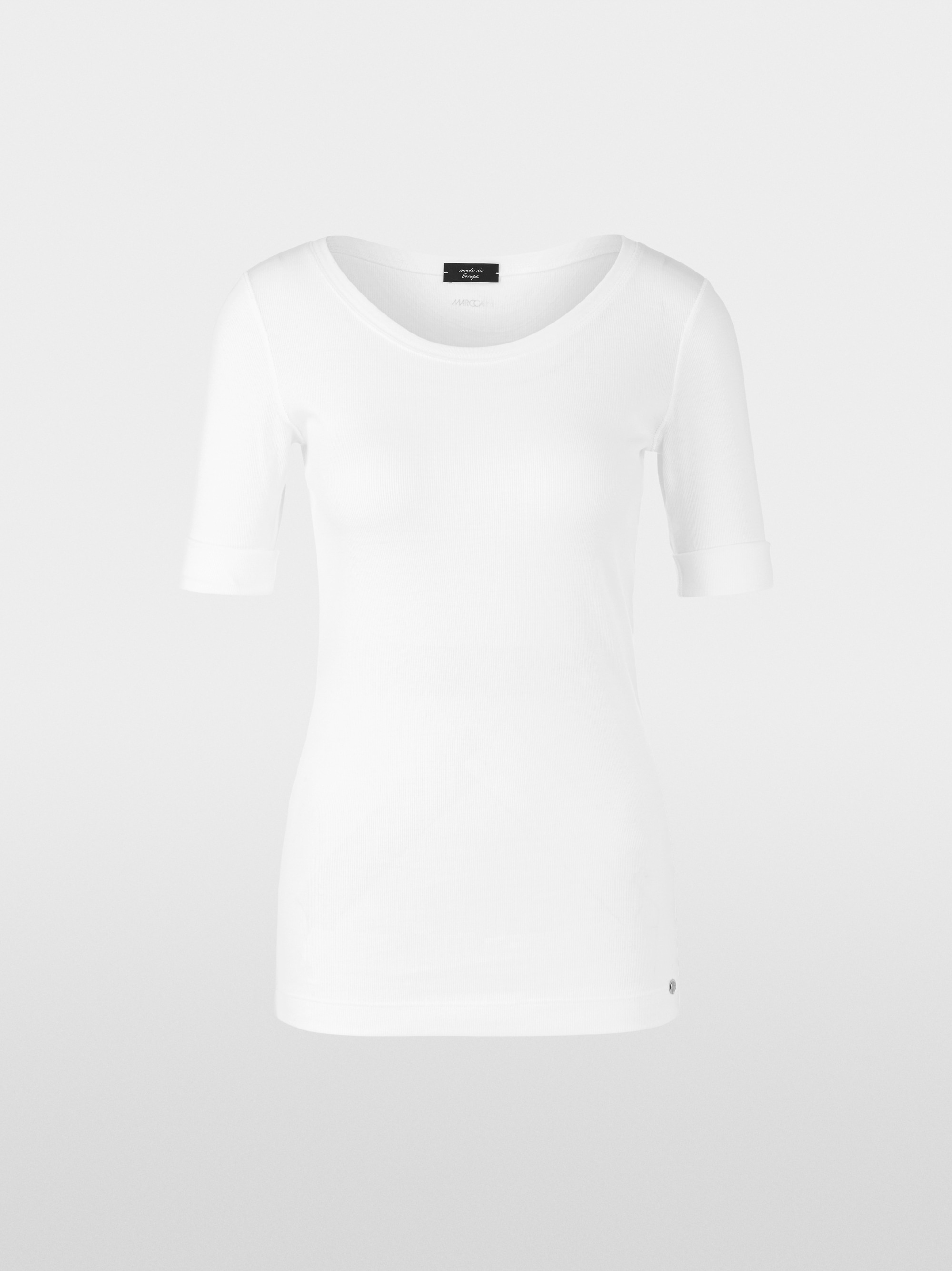 Marc-Cain Round-collar shirt with short sleeves