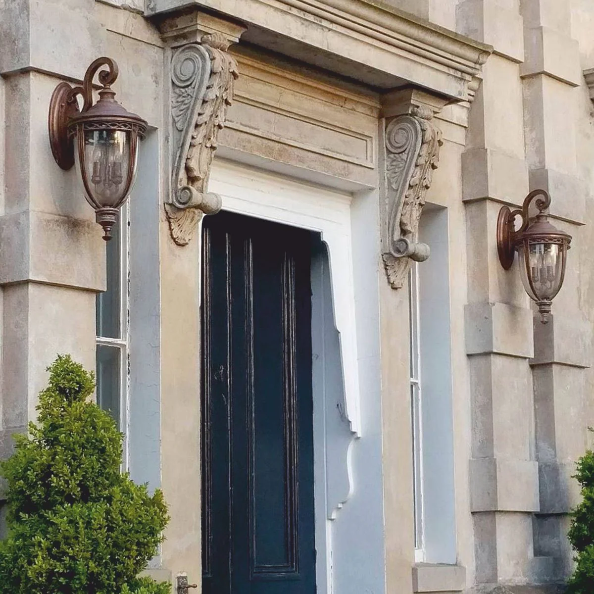 Casa Padrino l¨¢mpara de pared de exteriores barroco bronce antiguo A. 62,2 cm - Iluminaci¨®n exterior