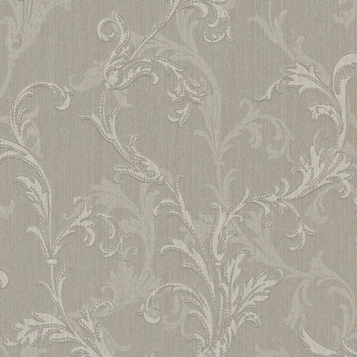Casa Padrino papel tapiz textil barroco gris / plata 10,05 x 0,53 m - Papel Tapiz de la Sala de Estar de Alta Calidad en Estilo Barroco