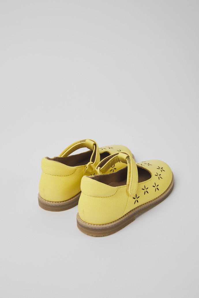 Savina Yellow leather shoes for kids