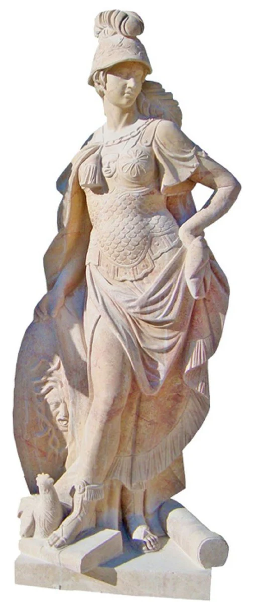 Casa Padrino escultura de m¨¢rmol estilo antiguo mujer romana beige A. 200 cm