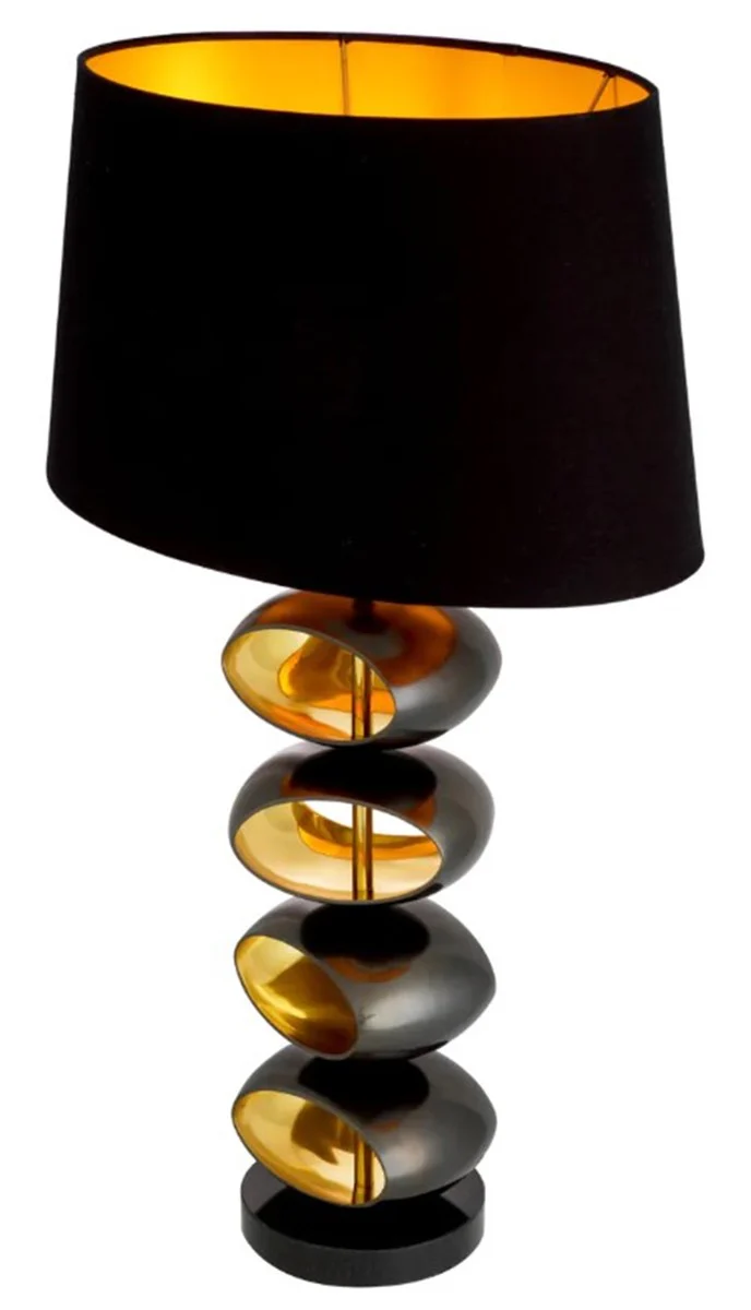 Casa Padrino l¨¢mpara de mesa de lujo con pantalla de negro / oro ? 16 x A. 69 cm