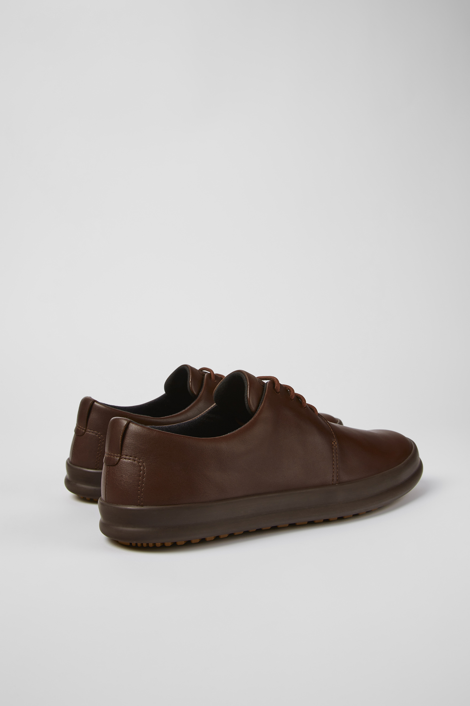 Chasis - Brown leather shoes for men