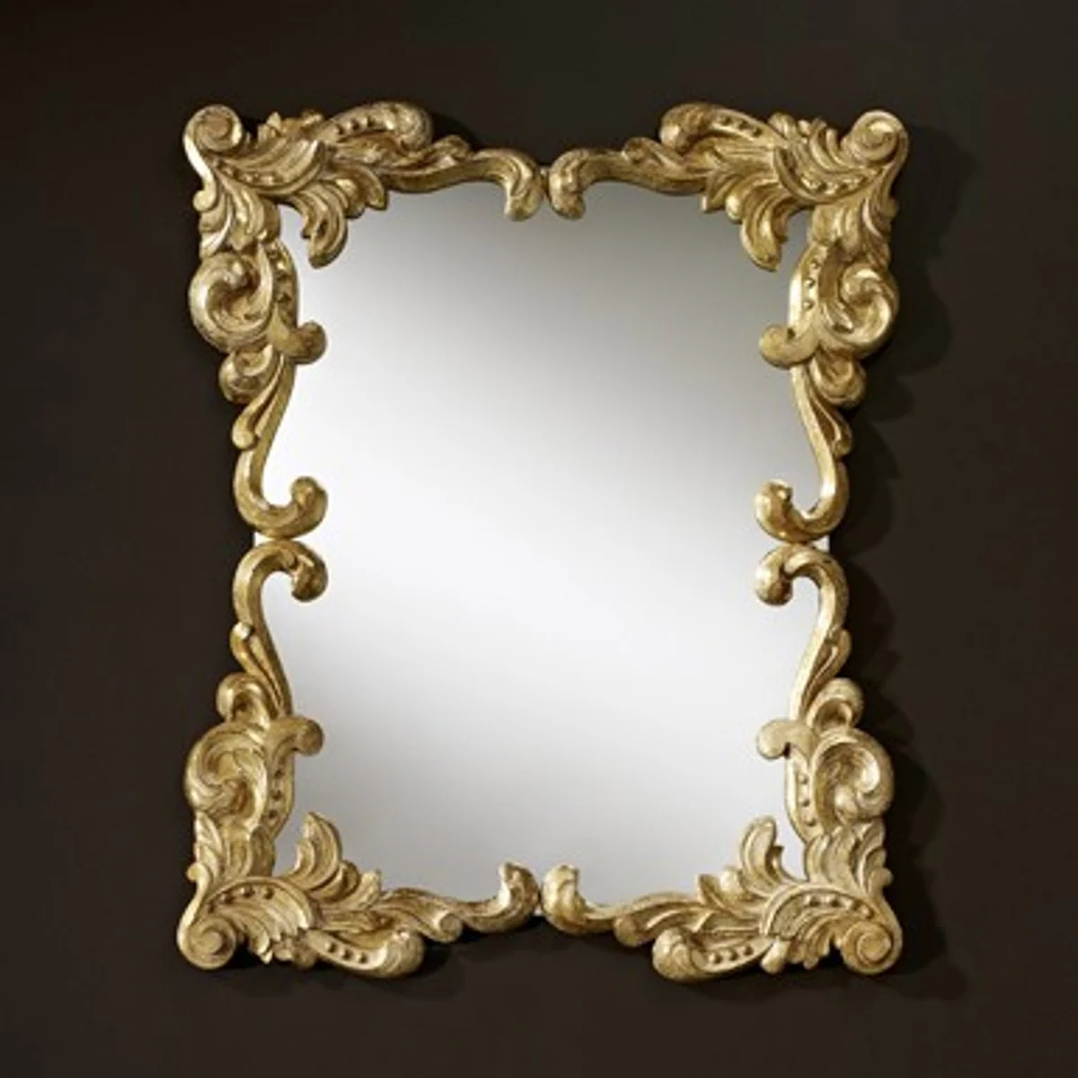 Casa Padrino Baroque wall mirror antique style gold 92 x 110 cm - Baroque mirror
