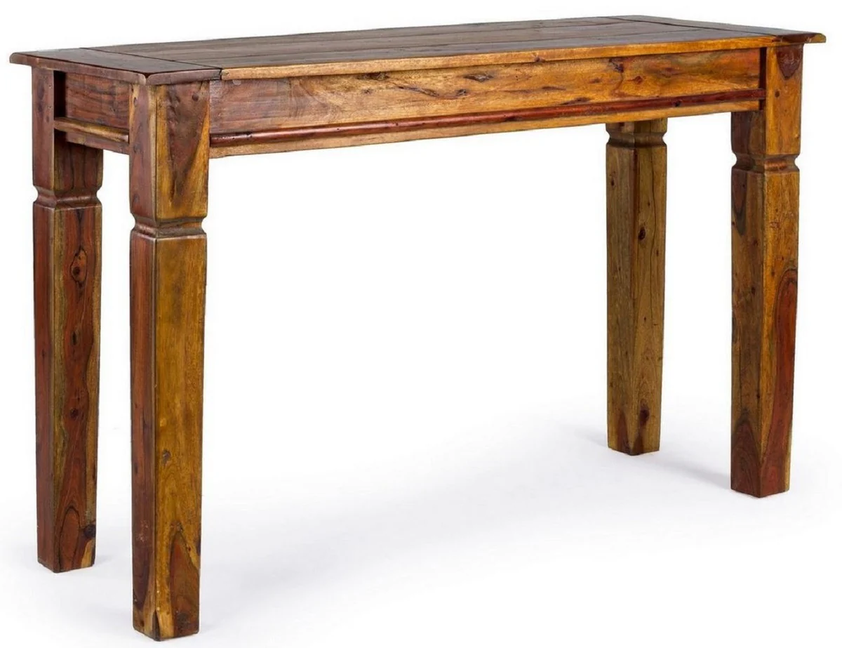 Casa Padrino consola de estilo campestre marr¨®n / natural 120 x 45 x A. 78 cm - Consola r¨²stica de madera maciza - Muebles r¨²sticos de madera maciza - Muebles de estilo campestre