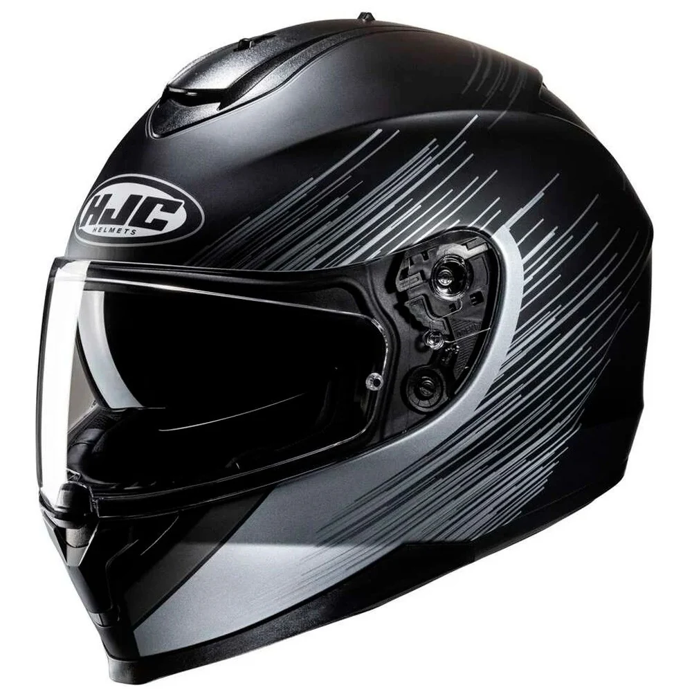CASCO HJC C70N SWAY - NEGRO / GRIS