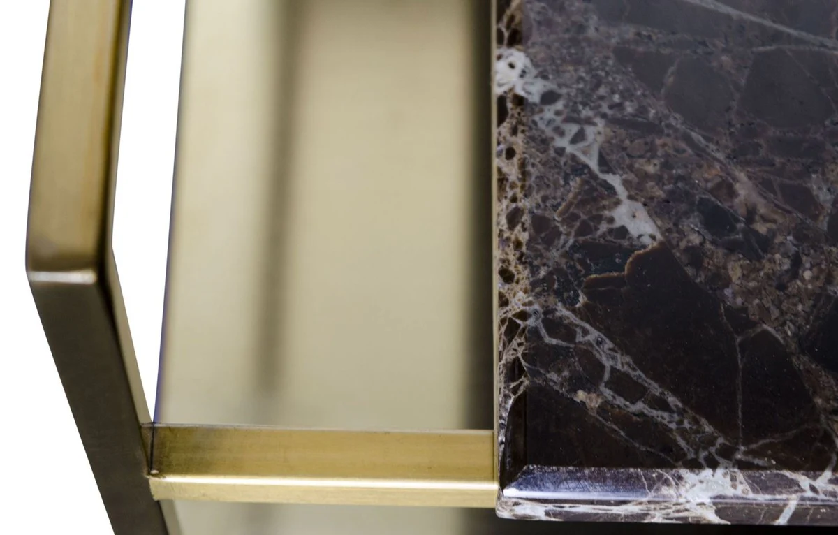 Casa Padrino mesa de centro de lujo oro 60 x 60 x H. 36,5 cm - Mesa de Centro de Diseño