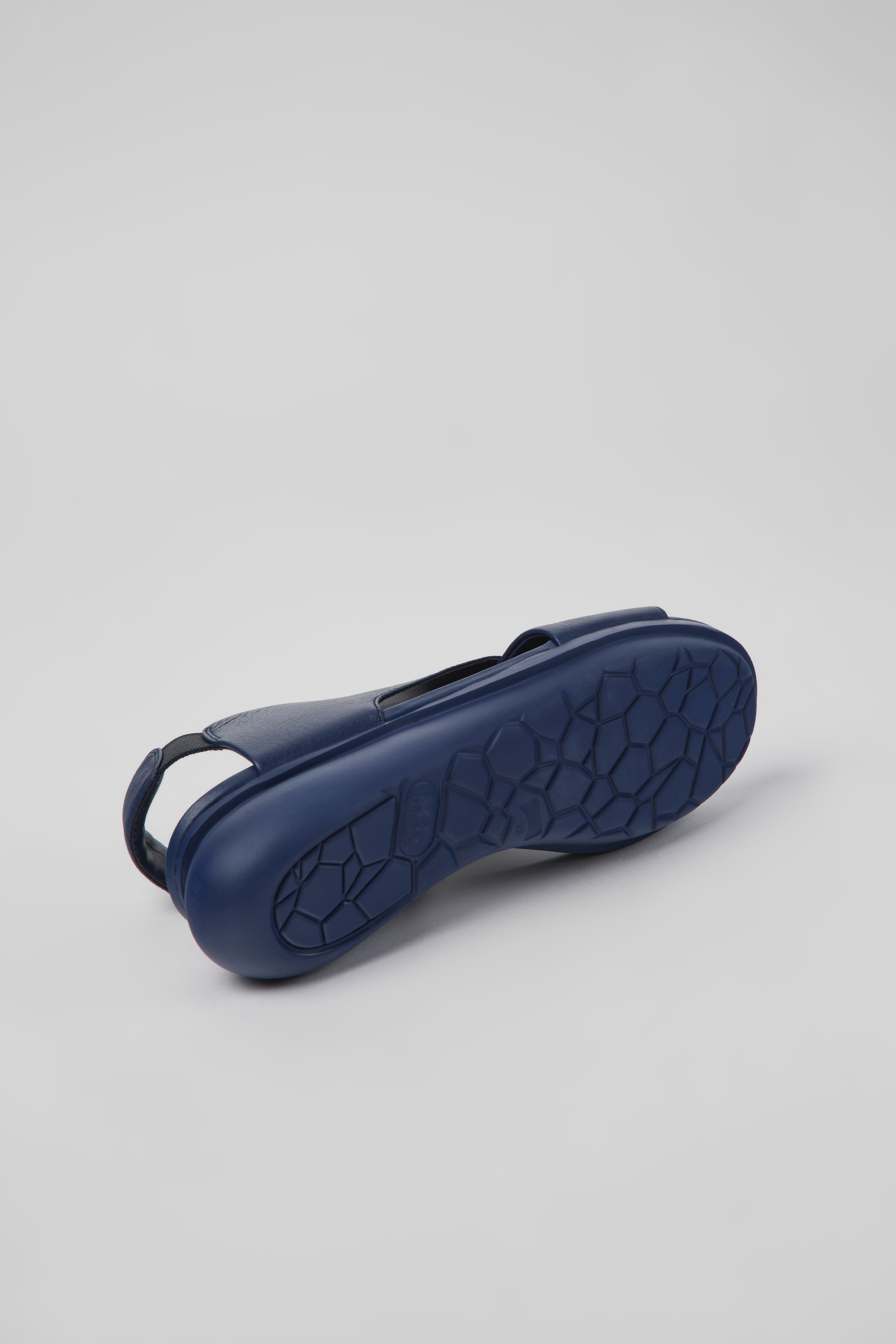 Balloon - Blue leather sandals for women