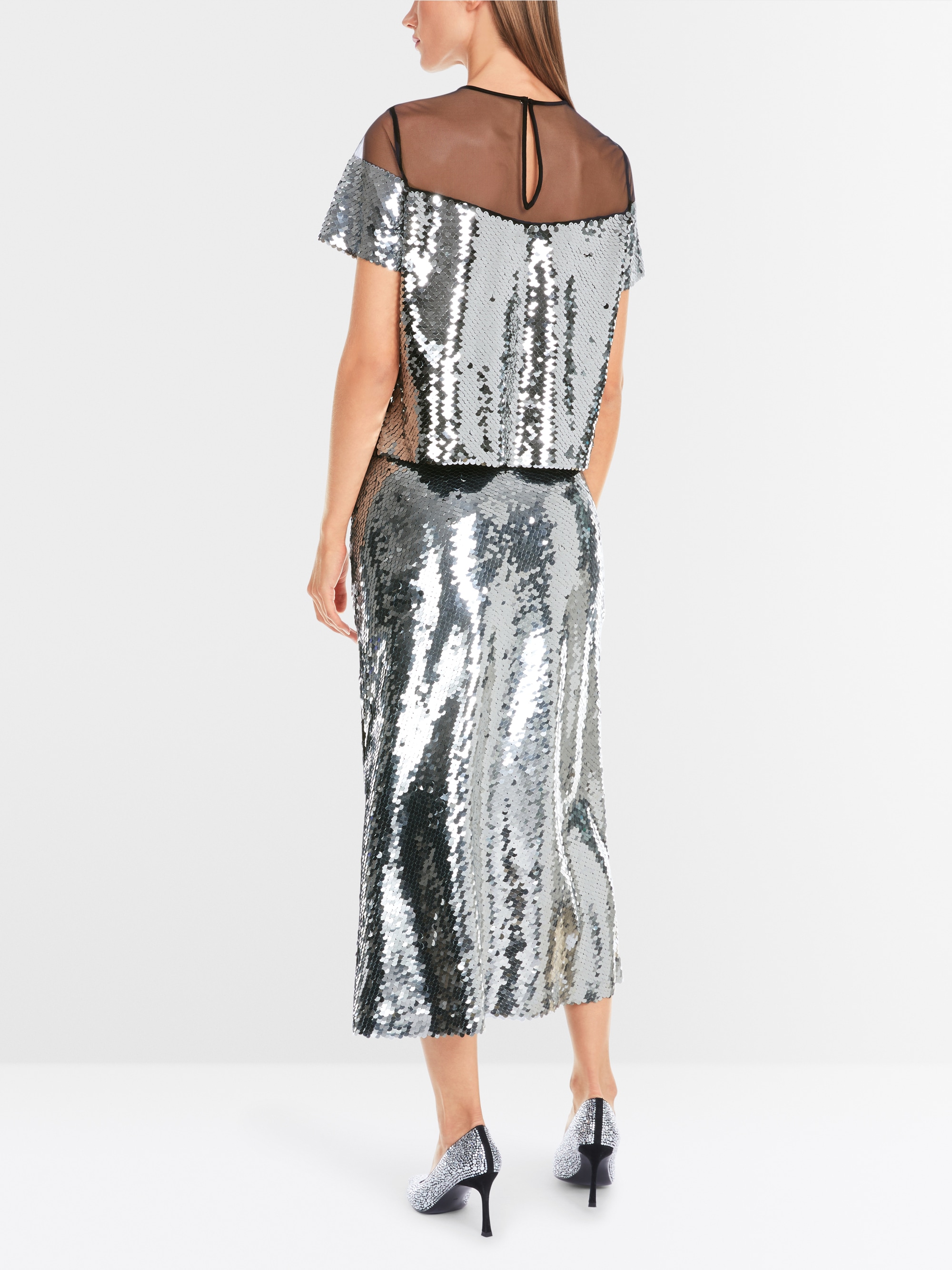 Marc-Cain Shiny blouse with sequins