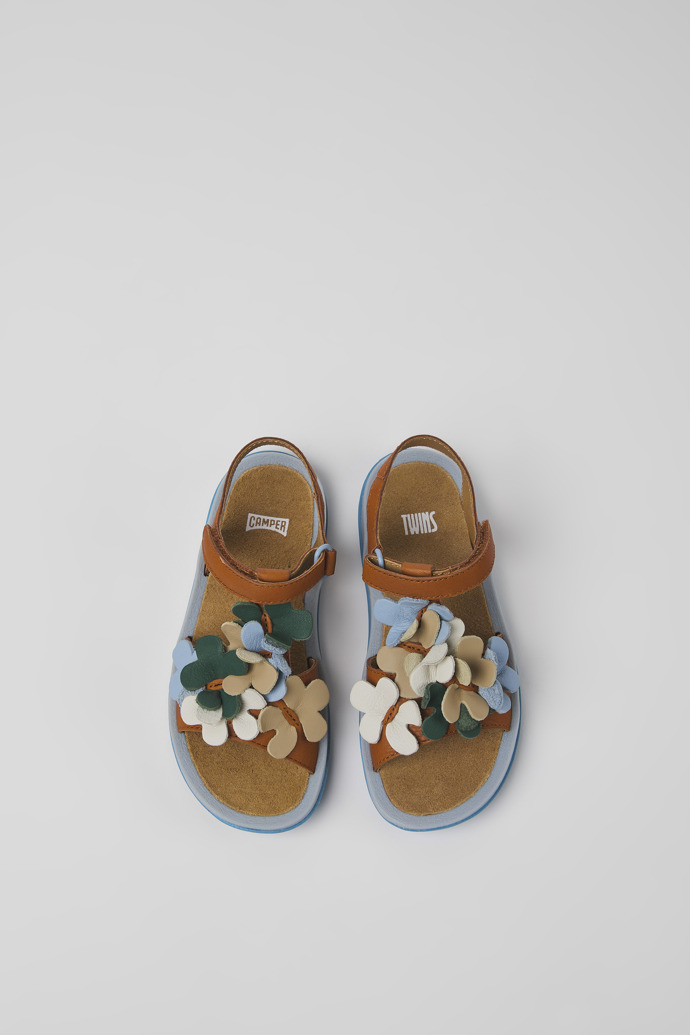 Twins Multicolored leather sandals for boys