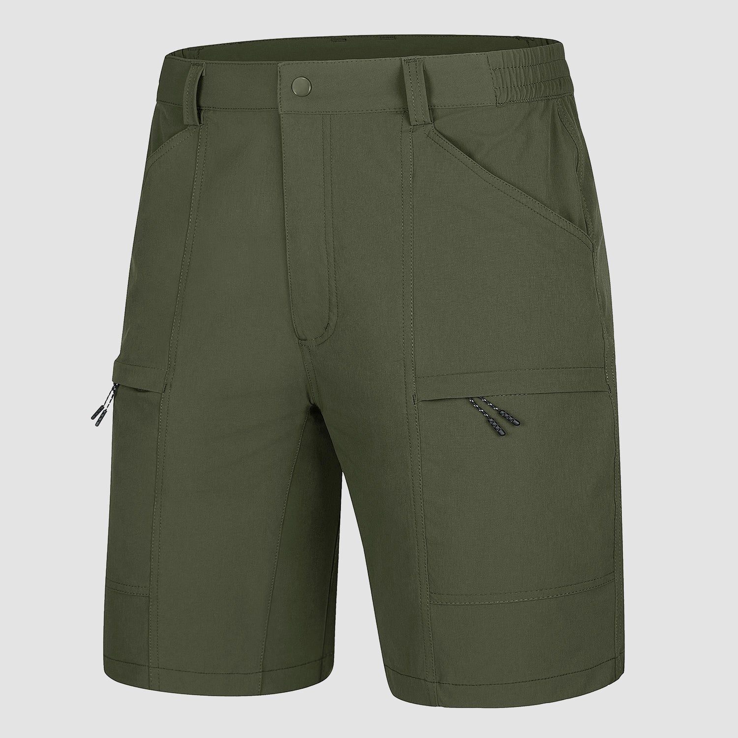 Men's Hiking Shorts with 5 Pockets Water-Resistant Ripstop Quick Dry Fishing Shorts