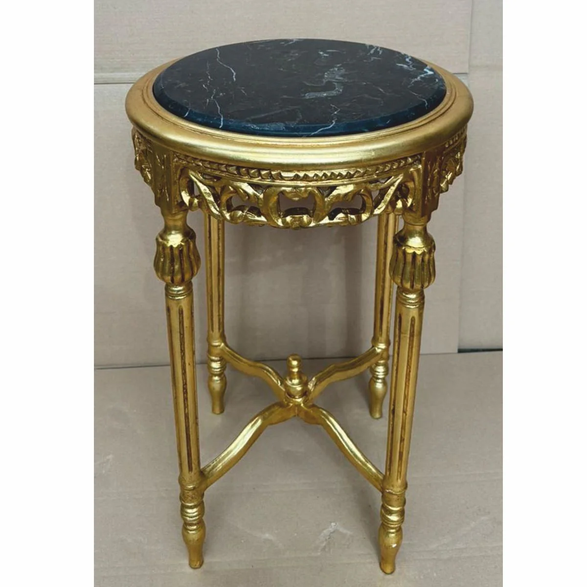 Casa Padrino mesa auxiliar barroco oro / negro ? 45 x A. 72 cm - Muebles barrocos
