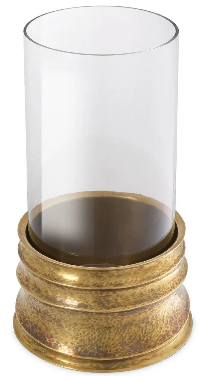 Casa Padrino candelabro de lujo latón vintage Ø 21 x A. 40,5 cm - Accesorios para Hoteles y Restaurantes - Calidad de Lujo