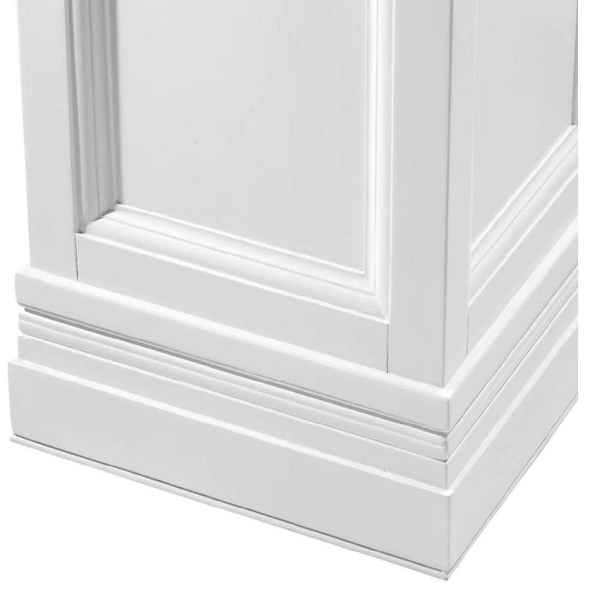Casa Padrino Columna Blanco 44 x 44 x H. 103 cm - mesa auxiliar de lujo