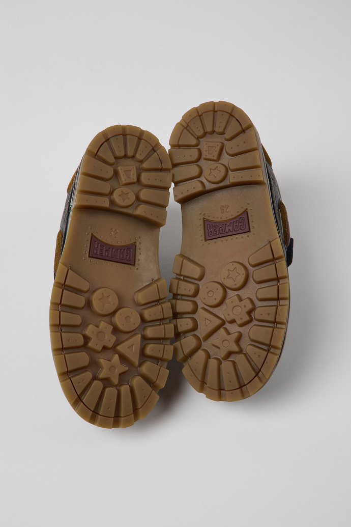 Compas Dark blue leather shoes for boys