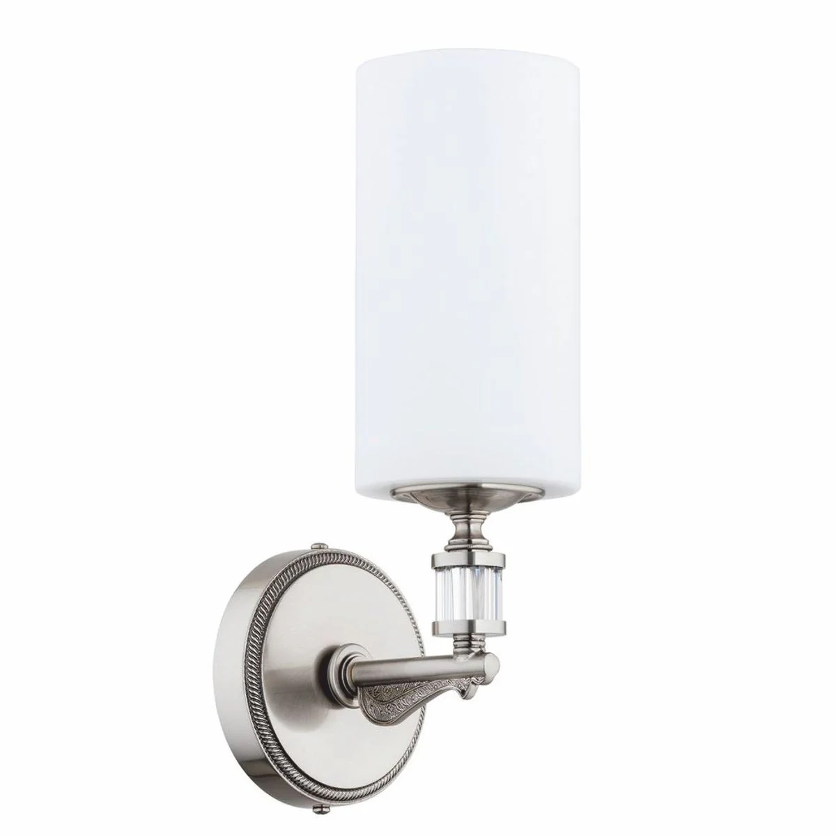 Casa Padrino l¨¢mpara de pared barroco de lujo plata / blanco A. 33 cm - Luces de estilo barroco