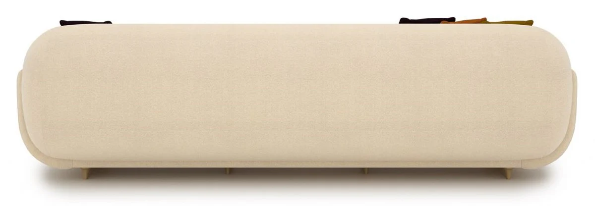 Casa Padrino sof¨¢ de lujo crema / beige 250 x 105 x A. 70 cm - Sof¨¢ de sal¨®n - Sof¨¢ de hotel - Muebles de sal¨®n - Muebles de hotel - Muebles de lujo - Interiores de lujo - Interiores de sal¨®n