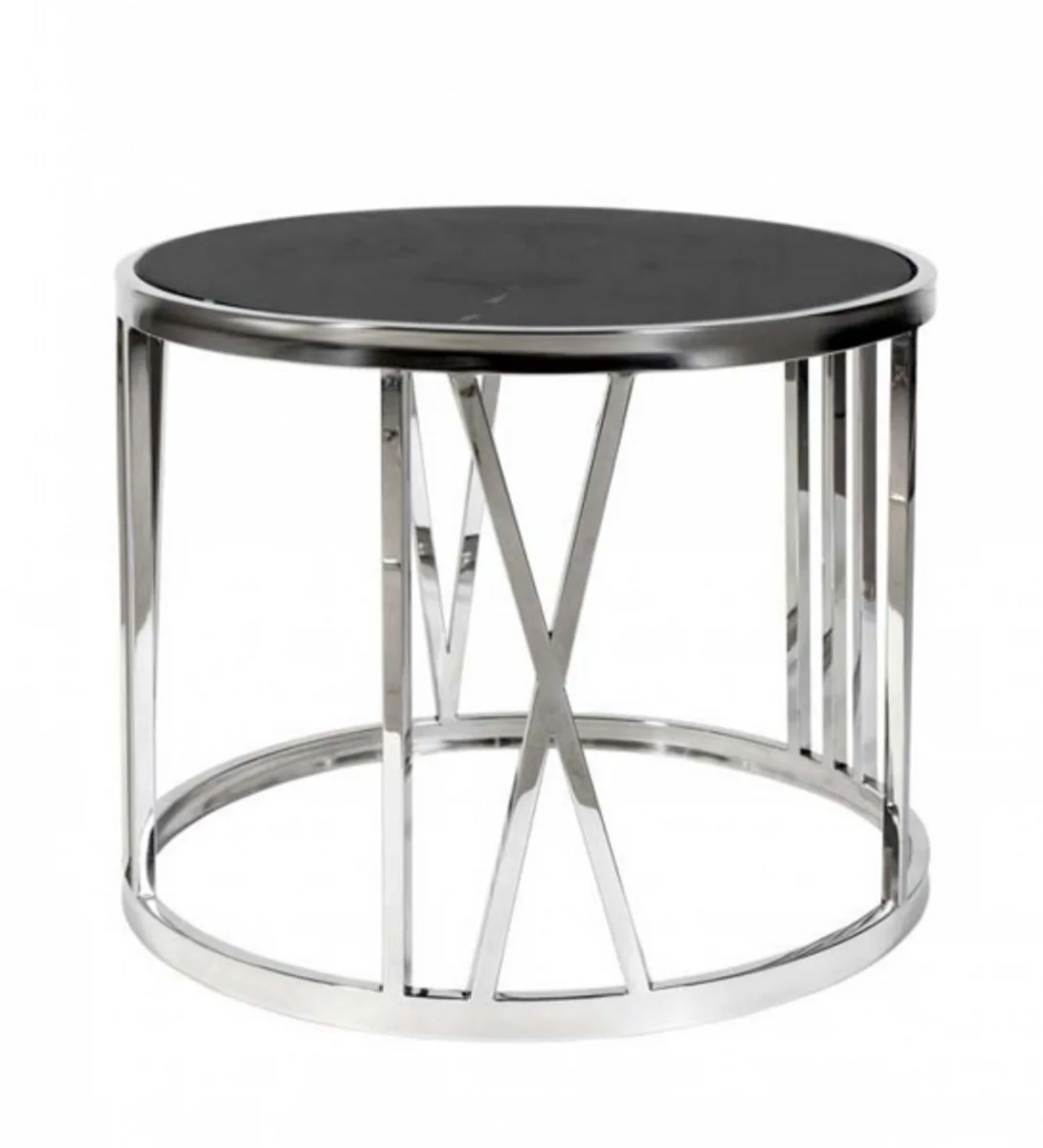 Casa Padrino luxury art deco designer side table with black marble top - Luxury Collection