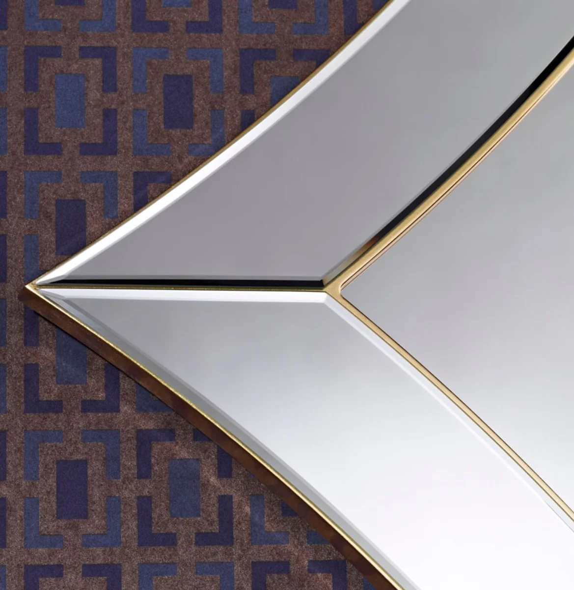 Casa Padrino espejo de pared / espejo de lujo oro 107 x H. 151 cm - Calidad de Lujo