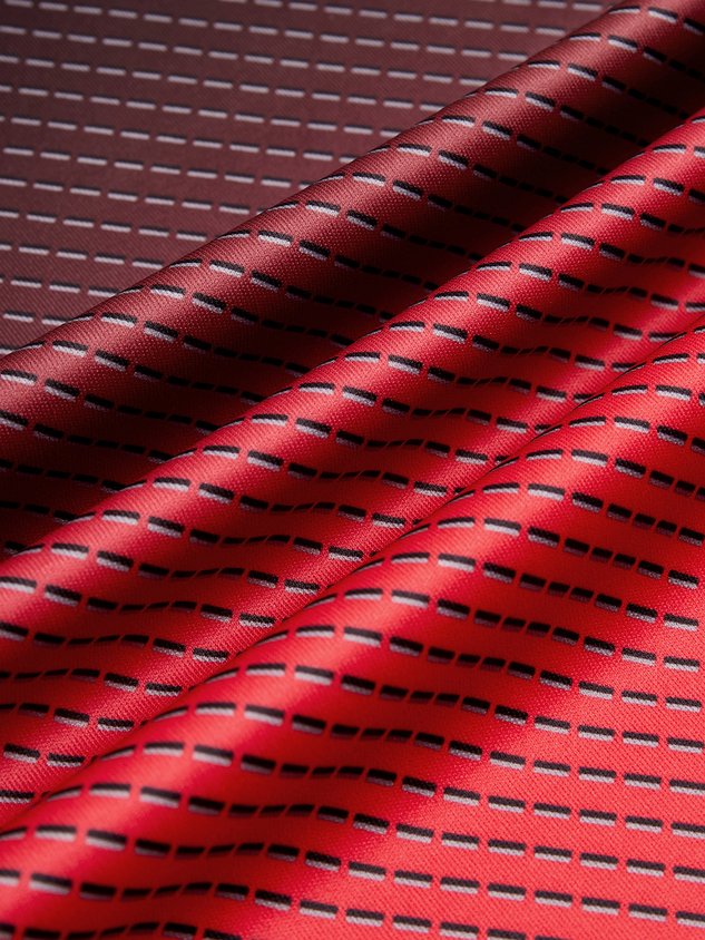 Abstract Gradient Geometric Button Short Sleeve Polo Shirt